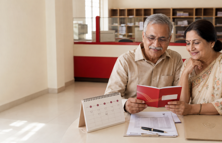 Post Office Monthly Income Scheme સમજતા વરિષ્ઠ દંપતી