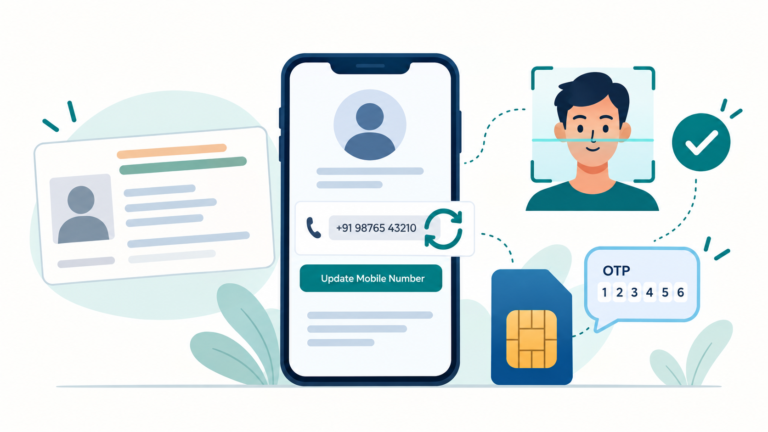 Aadhaar Mobile Number Update Online using Aadhaar App
